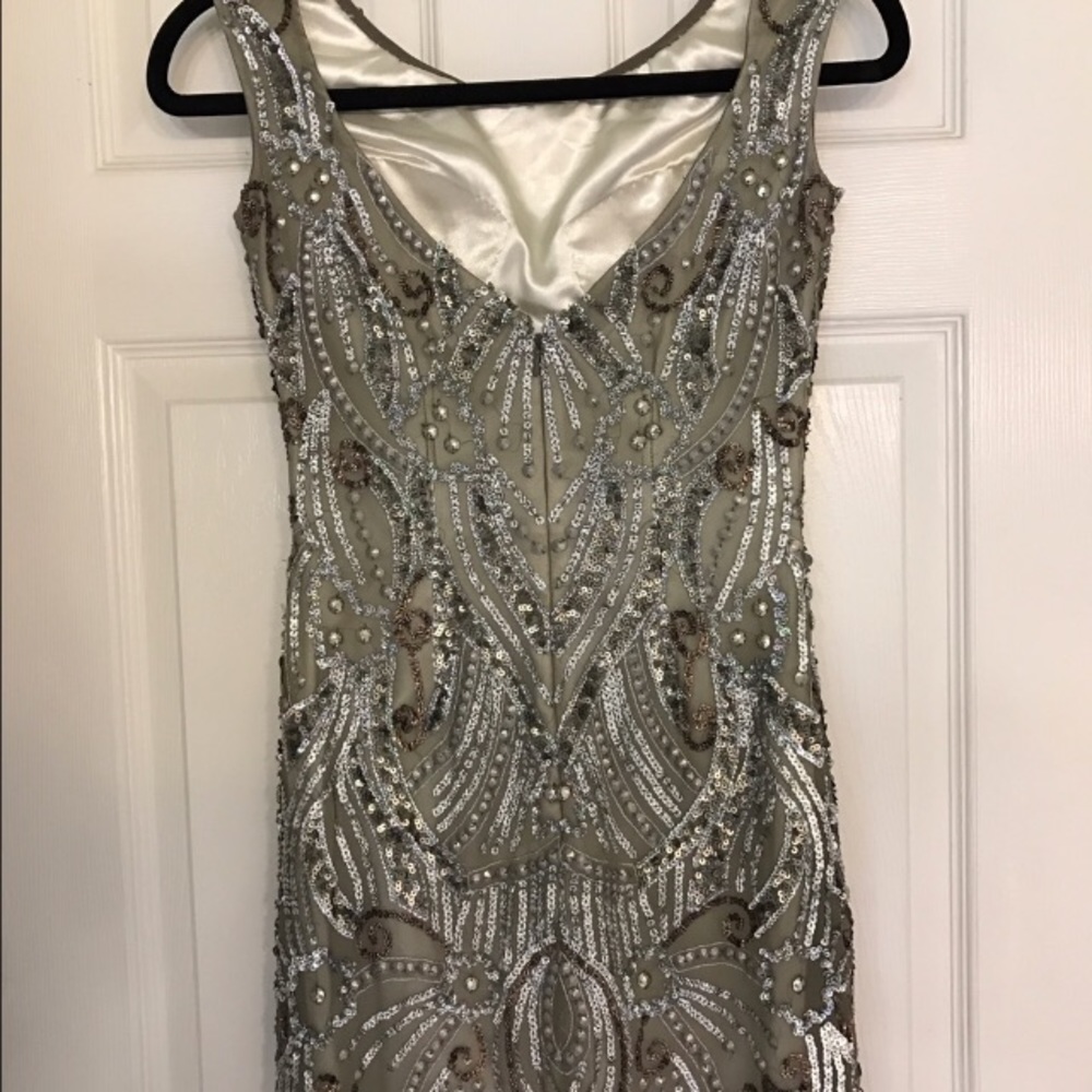 Shail K NYE Short Sparkly Beaded Party Dress - Picture 3 of 4